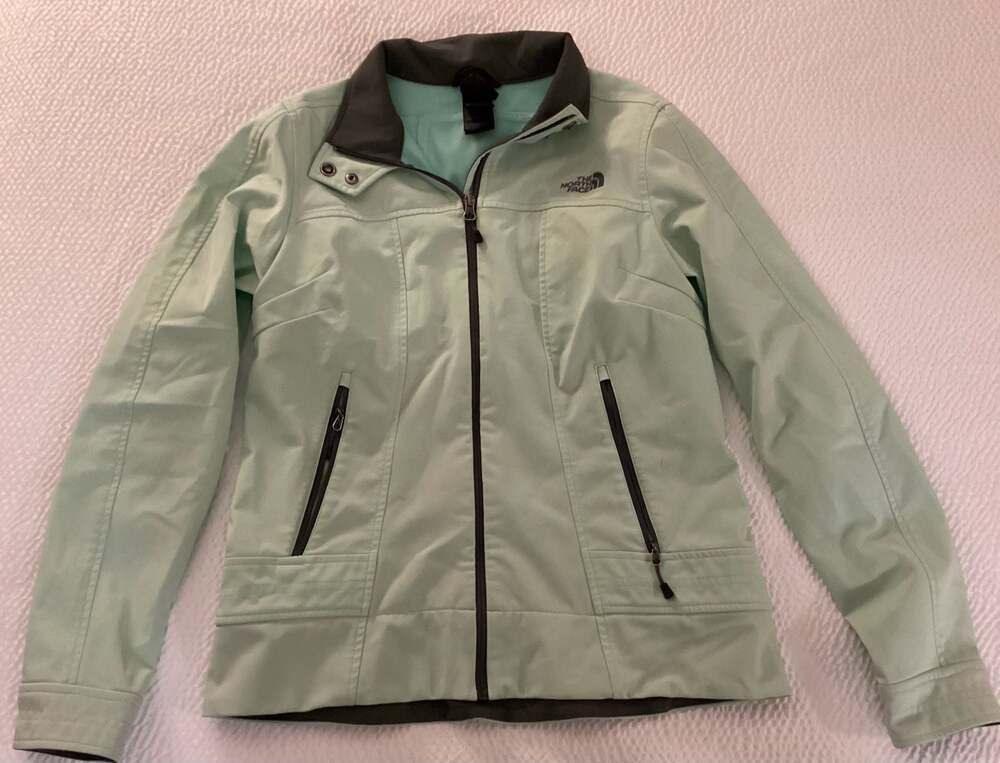 The North Face Women's Storm Collar Softshell Jacket Mint Green Size M